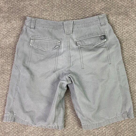 Mountain Hardwear Shorts Men's 32 Gray AOP Canvas Cotton Hiking Outdoor - Picture 2 of 12